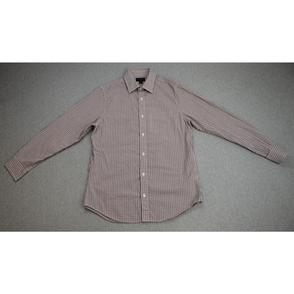 Banana Republic Shirt Mens M (15‎ - 15.5) Slim Fit 100% Cotton Long Sleeve